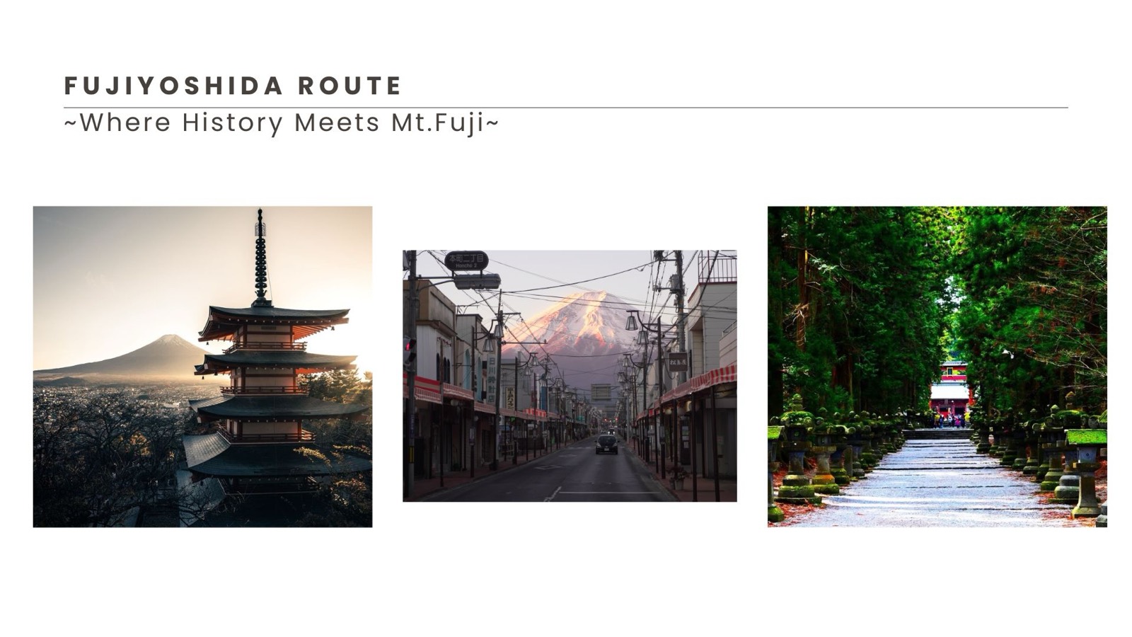 Fujiyoshida route highlights